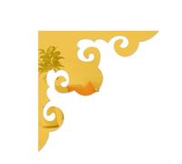 Adesivi angolari in acrilico fai da te per trasformare la tua stanza con la decorazione da parete 3D (1 oro)