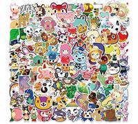 Adesivi Animal Cross 100 pezzi per laptop, paraurti, bottiglie d'acqua, computer, telefono, elmetto, perfetti per adolescenti Ragazza Ragazzo Adulto
