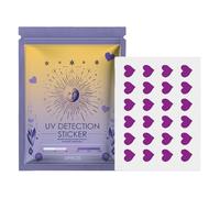 Adesivi anti UV, 24 toppe anti UV, a forma di cuore, per feste e sport all'aria aperta