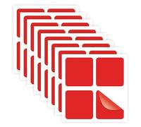 Adesivi Anticollisione per Vetrine 5,5 cm in Vinile Rosso Antiurto per Persone e Uccelli per Vetrina (Rosso, 5,5 cm)