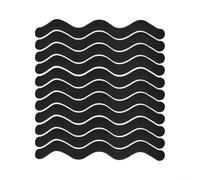 Adesivi antiscivolo da bagno per bambini anziani con elevato attrito | 24 adesivi antiscivolo per vasca da bagno, in PEVA, per vasca da doccia, piscina, trasparenti, nero, blu, rosa, grigio (nero)