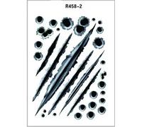 Adesivi Auto 3D Fori di Proiettile Effetto Graffi Moto Tuning Decal