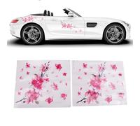 Adesivi auto rosa decorativi eleganti con bellissimi per fiori di ciliegio