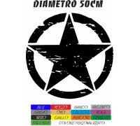 ADESIVI AUTO U.S. ARMY 4X4 STELLA DIAMETRO 50CM MILITARE COD127