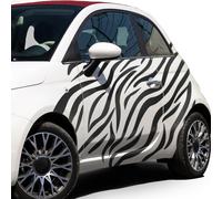 Adesivi Auto Zebra Motivo XXL Set Adesivi Auto Bus Camion KX092-02 Nero Opaco