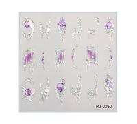 Adesivi autoadesivi per nail art 5d in rilievo