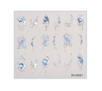 Adesivi autoadesivi per nail art 5d in rilievo