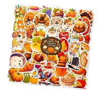 Adesivi Autunno, 50 adesivi per fai da te, simpatici adesivi per il Ringraziamento per scrapbooking, artigianato, divertenti adesivi per le vacanze autunnali