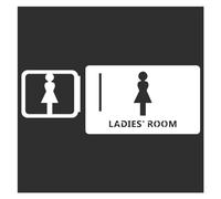 Adesivi Bagno Segnaletica for bagno Toilette for uomini e donne Bagno Suggerimenti for la segnaletica creativa montate lateralmente Targa for WC dell'hotel per il Muro(6)