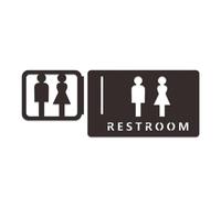Adesivi Bagno Segnaletica for bagno Toilette for uomini e donne Bagno Suggerimenti for la segnaletica creativa montate lateralmente Targa for WC dell'hotel per il Muro(1)