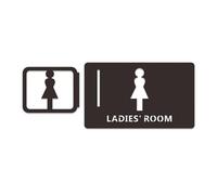 Adesivi Bagno Segnaletica for bagno Toilette for uomini e donne Bagno Suggerimenti for la segnaletica creativa montate lateralmente Targa for WC dell'hotel per il Muro(3)