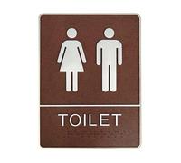 Adesivi Bagno Segnaletica For WC Divertenti Cartelli For Il Bagno Toilette Mark Etichetta Decorazioni For La Fattoria For per il Muro(Men and Women)