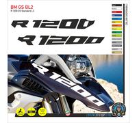 Adesivi Becco Parafango Moto BMW R 1200 gs STANDARD LC BIG grande BM BL2