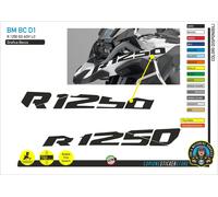 Adesivi Becco Parafango Moto BMW R 1250 gs adventure LC monocromo BM BC D1