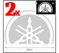 Adesivi BIANCO RIFRANGENTI compatibili Yamaha T-max 01-07 Diapason Scudo Tmax