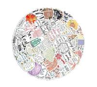 Adesivi Bibbia - Set Di 52X Decalcomanie Ispiratrici Per Laptop | Decalcomanie Per Bibbie, Decalcomanies Impermeabili Per Album Biblici | Adesivi Colorati Con Gesù, Decalcomania Artigianale Portatile