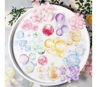 Adesivi Bolle per Scrapbooking, Set di 60 Pezzi Adesivi Colorati per Scrapbooking, Journaling, Bullet Journal, Album Fotografici, Pittura, Planner, Telefoni Cellulari (Bubble Adventure)