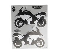 Booster Moto Planisvero, set di adesivi male Nero/Trasparente