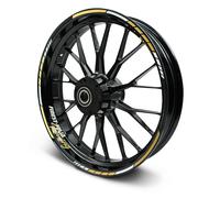 Adesivi bordo cerchio set completo accessori RS Design per 15-17 pollici oro ...