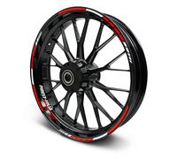 Adesivi bordo cerchio set completo accessori RS Design per 15-17 pollici ross...