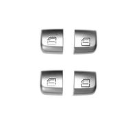 Adesivi bottoni interni auto Compatibile Con Benz Per Classe C GLC W205 W253 C200 2015 2016 2017 2018 2019 2020 2021 Car Interior Window Lift Switch Button Cover Pezzi Modificati