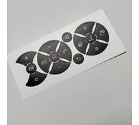 Adesivi bottoni interni auto Compatibile Con Benz Per Classe C W204 C180 C200 C220 C300 2007 2014 Pulsante Al Volante Dell'auto Riparazione Adesivo Decalcomania Pezzi Modificati