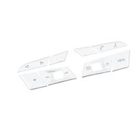 Adesivi bottoni interni auto Compatibile Con Per A3 A4 A5 S3 S4 S5 2021 2022 2023 Accessori Per Auto Volante In Lega Di Alluminio Copertura Del Pulsante Adesivo Decorativo