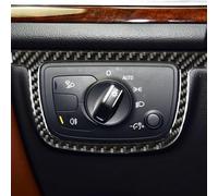 Adesivi bottoni interni auto Compatibile Con Per A6 C7 2012 2013 2014 2015 2016 2017 2018 Modello In Fibra Di Carbonio Interni Auto Faro Interruttore Pulsante Telaio Cerchio Faro Decorazione Adesivo