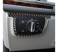 Adesivi bottoni interni auto Compatibile Con Per A6 C7 2012 2013 2014 2015 2016 2017 2018 Modello In Fibra Di Carbonio Interni Auto Faro Interruttore Pulsante Telaio Cerchio Faro Decorazione Adesivo