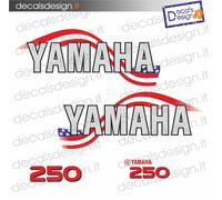 Adesivi calandra motore marino fuoribordo Yamaha 250 cv america gommone barca