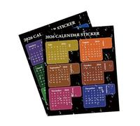 Adesivi Calendario per Planner,Gestione Impermeabile Della Programmazione | Indicatori Mensili con Tabs - per Studenti Ragazzi e Ragazze Quaderni Scuola e Diario