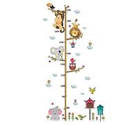 Adesivi Cameretta, Misurazione Albero Wall Sticker Rimovibile Cartoon Growth Chart Righello Adesivo per Bambini Baby Nursery Bedroom Home Decor Decal Art