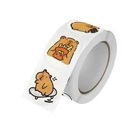 Adesivi Capybara - Decalcomanie impermeabili con animali, adesivi in vinile Capybara per diari, decalcomania decorativa per album di ritagli, adorabili adesivi per laptop, decorazioni a tema Capybara