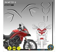 Adesivi carene laterali cupolino compatibili DUCATI Multistrada 950 MT TC1 X