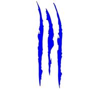 Adesivi Catarifrangenti Adesivo riflettente per auto, con segni di artigli di mostri, striscia antigraffio, decalcomania per fari auto, segni di zampe di dinosauro rapace Adesivi Riflettenti(Blue)