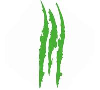 Adesivi Catarifrangenti Adesivo riflettente per auto, con segni di artigli di mostri, striscia antigraffio, decalcomania per fari auto, segni di zampe di dinosauro rapace Adesivi Riflettenti(Green)