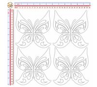 Adesivi catarifrangenti farfalle multicolor D butterfly sticker reflective 4 pz.