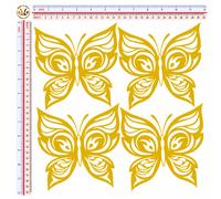 Adesivi catarifrangenti farfalle multicolor E butterfly sticker reflective 4 pz.