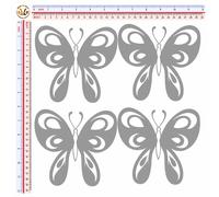 Adesivi catarifrangenti farfalle multicolor F butterfly sticker reflective 4 pz.