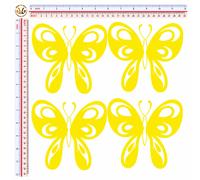 Adesivi catarifrangenti farfalle multicolor F butterfly sticker reflective 4 pz.