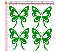 Adesivi catarifrangenti farfalle multicolor G butterfly sticker reflective 4 pz.
