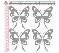 Adesivi catarifrangenti farfalle multicolor G butterfly sticker reflective 4 pz.