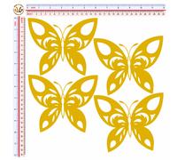 Adesivi catarifrangenti farfalle multicolor H butterfly sticker reflective 4 pz.