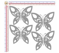 Adesivi catarifrangenti farfalle multicolor H butterfly sticker reflective 4 pz.