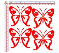 Adesivi catarifrangenti farfalle multicolor I butterfly sticker reflective 4 pz.