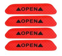 Adesivi catarifrangenti per auto,KIMISS Adesivi riflettenti per portiere auto default Rosso fluorescente