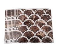 Adesivi ceramici per piastrelle, Adesivi murali autoadesivi in mosaico 3D in scala di pesce in marmo retrò 15x15 cm multicolore 10 pezzi(Color 1)