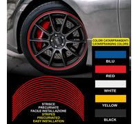 Adesivi cerchi auto strisce CATARIFRANGENTI™ rifrangenti wheel rim stickers cars