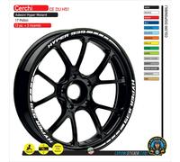 Adesivi cerchi compatibili Ducati HyperMotard 939 Monocromo CE DU H51