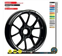 Adesivi cerchi compatibili Ducati HyperMotard 939 Monocromo CE DU H9